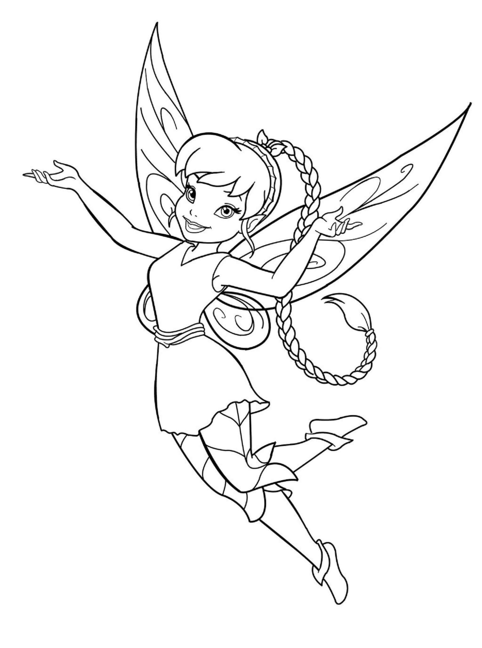 Fun Cartoon Fairy Coloring Page Download Print Or Color Online For Free