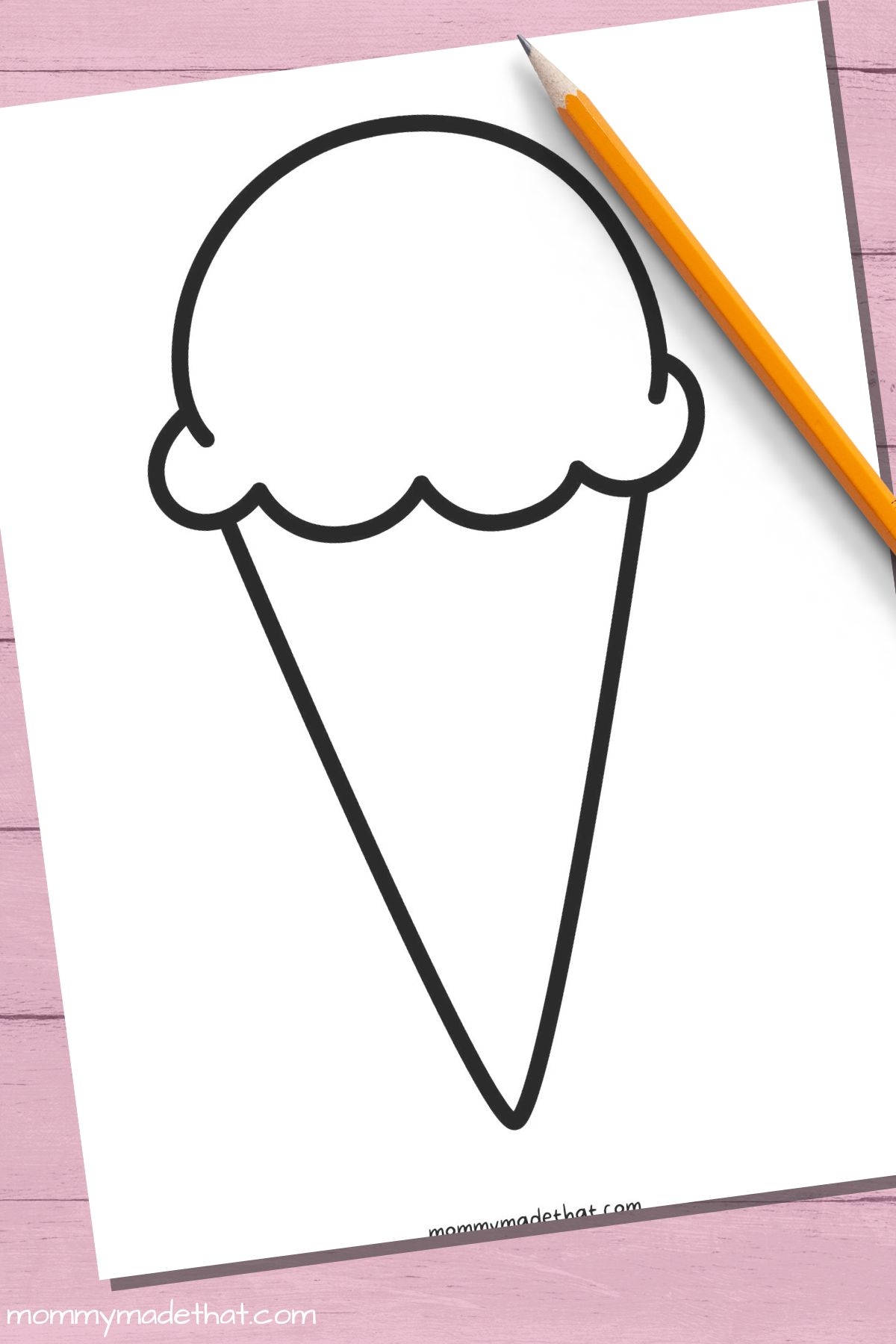 Fun Ice Cream Cone Templates For Crafts U0026 Coloring