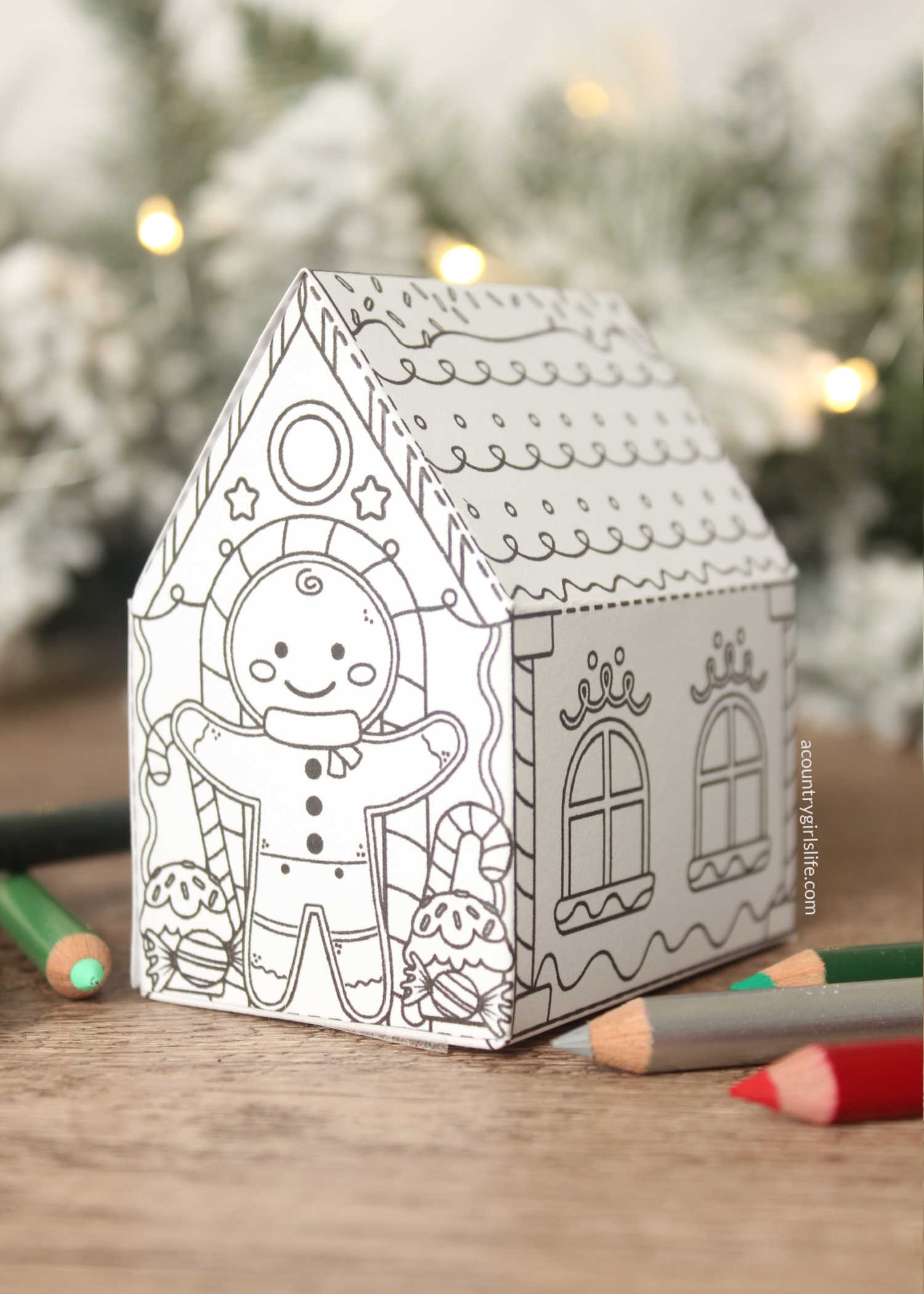 Free Printable Gingerbread House Templates