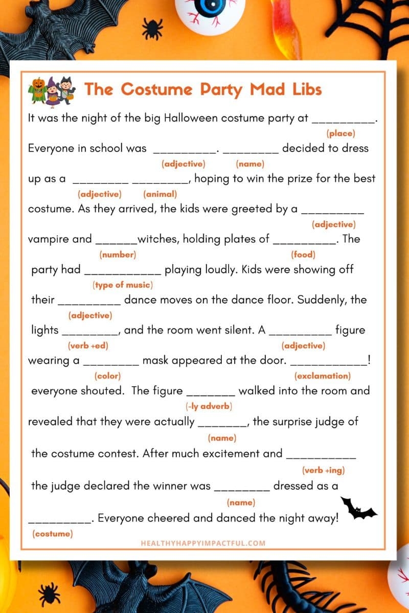 Printable Mad Libs Free