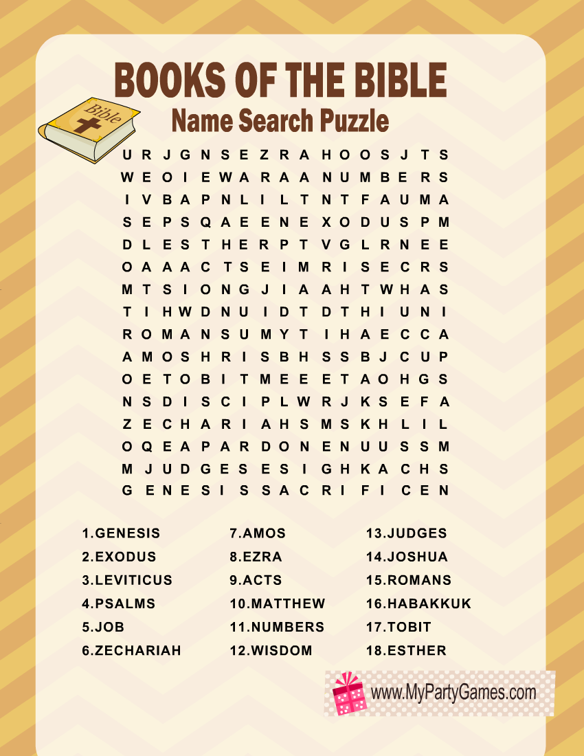 Free Printable Bible Word Finds