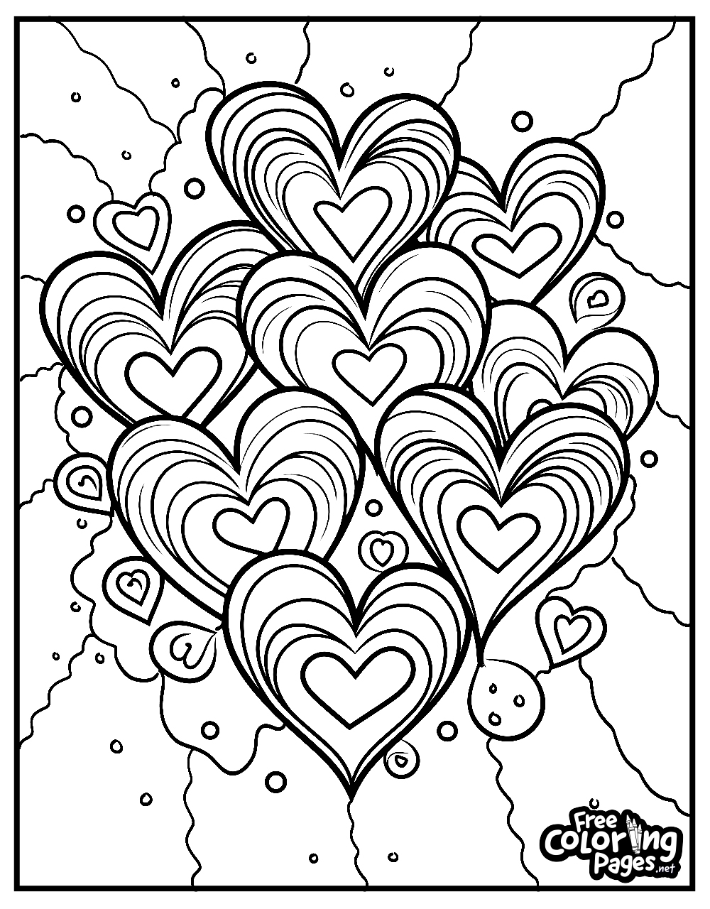 Heart Coloring Pages Free Printable