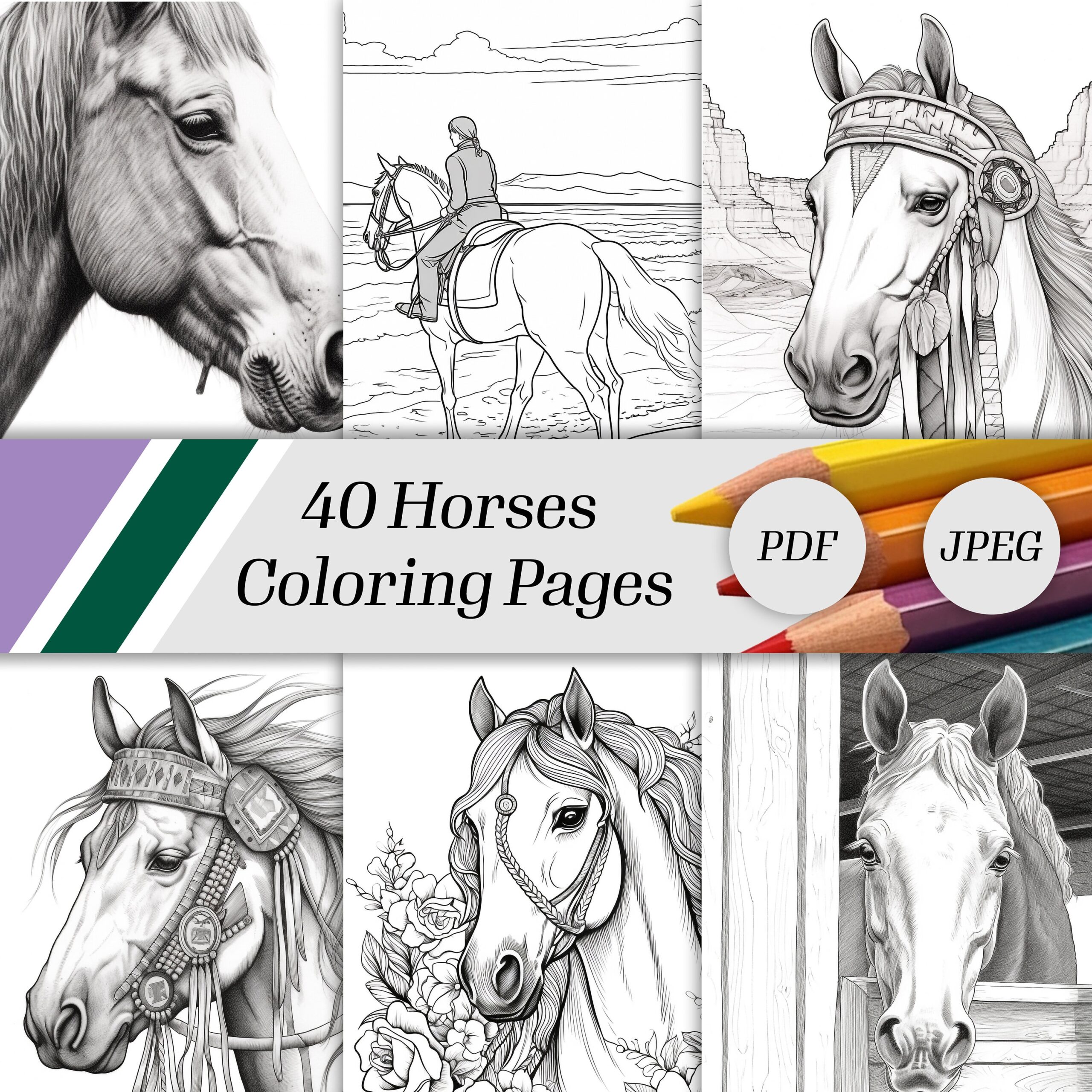 Horse Coloring Pages Printable Free