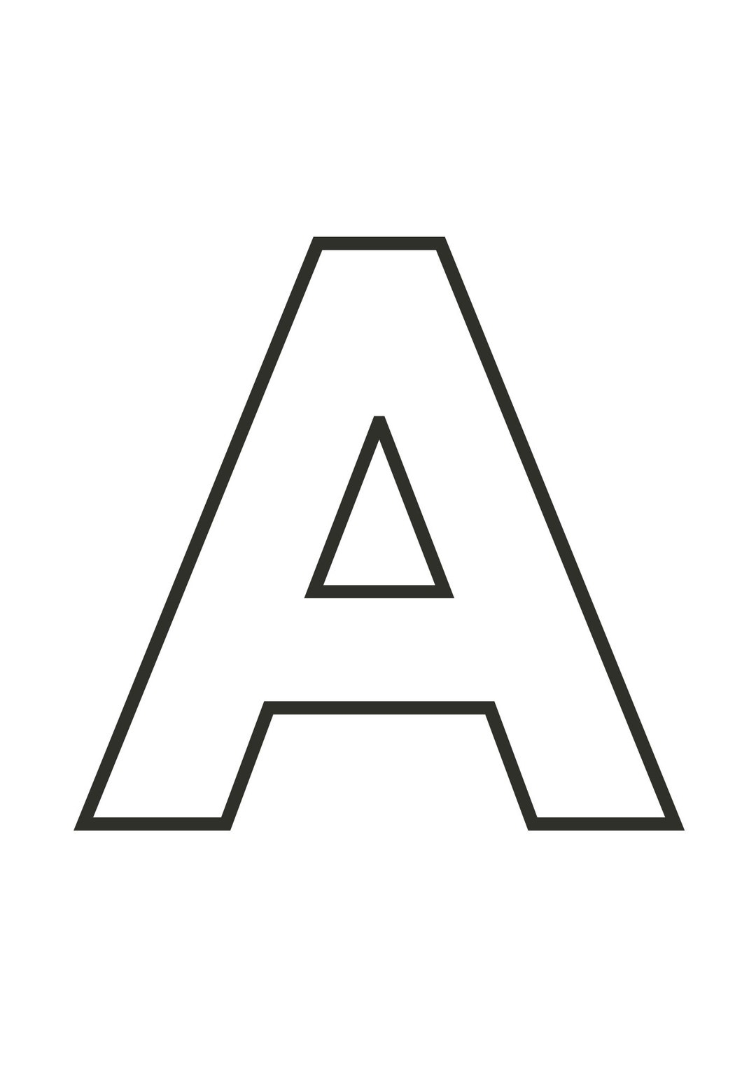 Large Printable Alphabet Letters For Classroom 8 Inch Big Number 