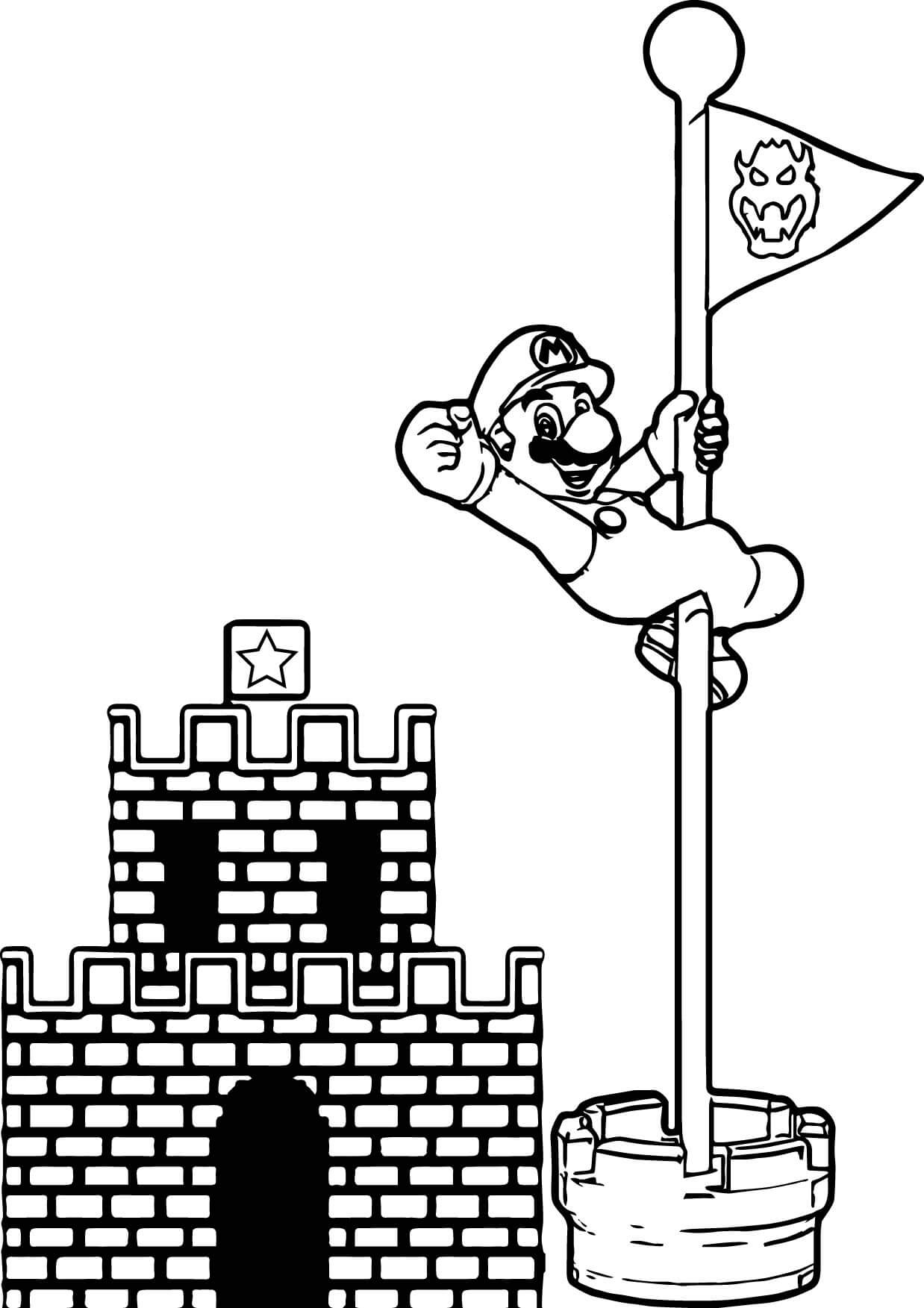 Mario Coloring Pages Free Printable