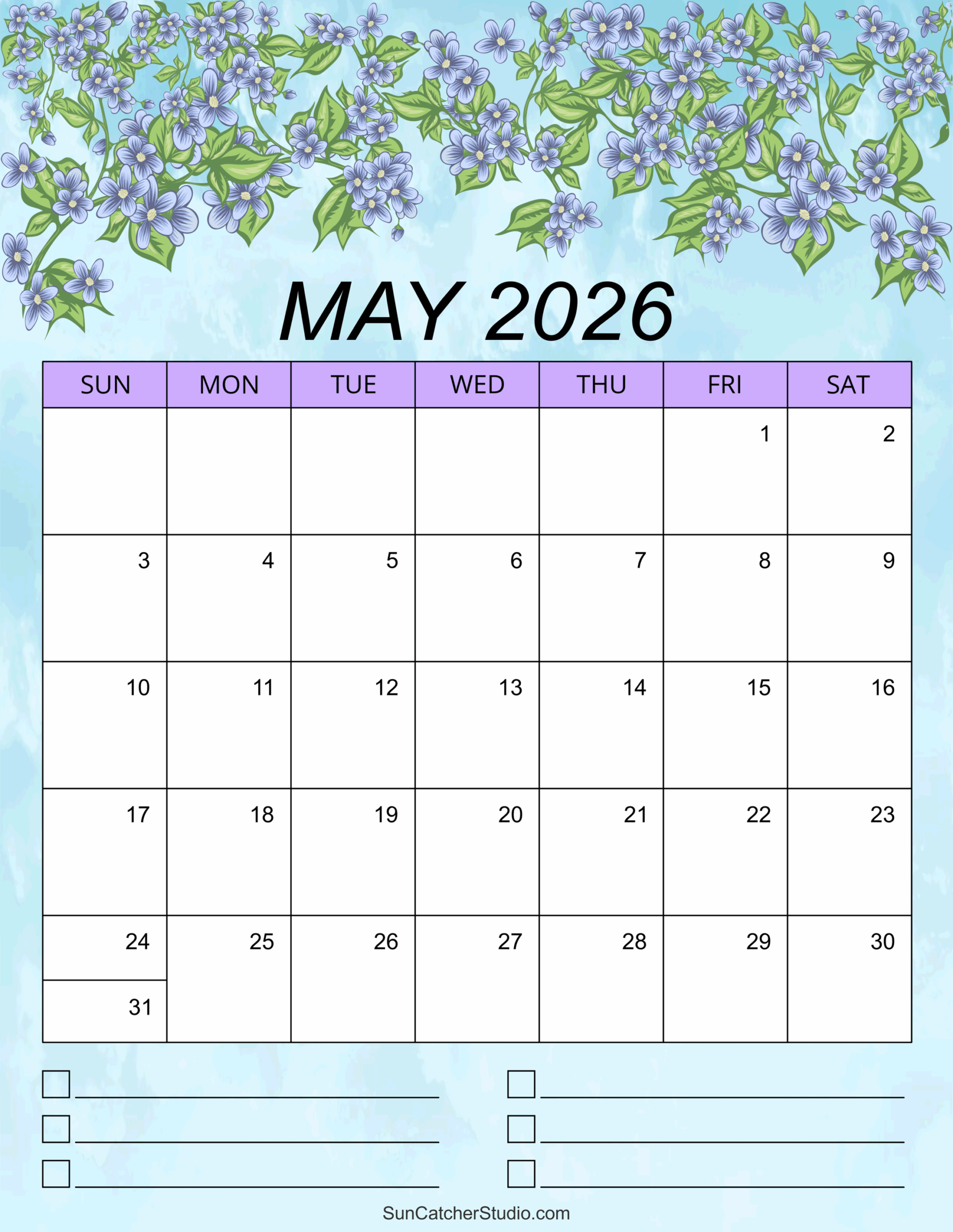 August 2023-May 2026 Calendar