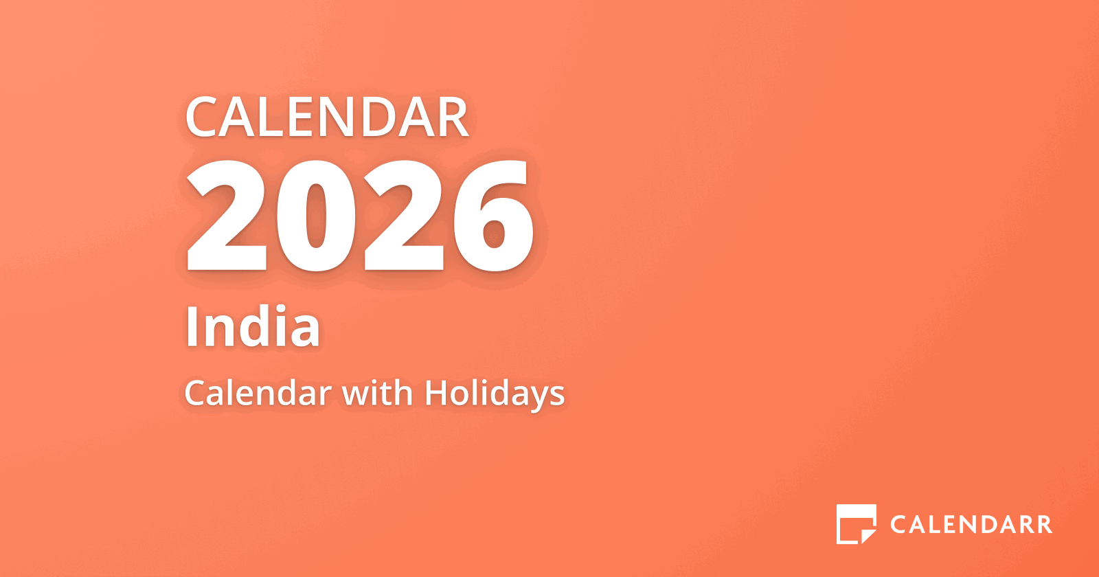 May 2026 Calendar With Holidays India