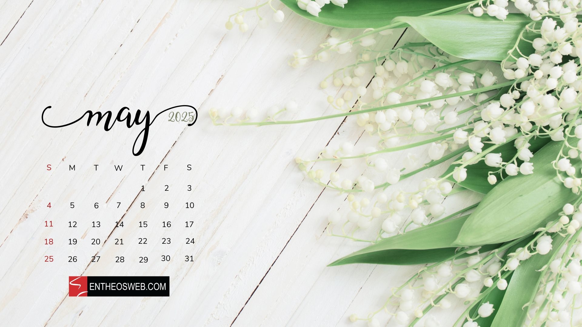 May Desktop Calendar Wallpaper EntheosWeb