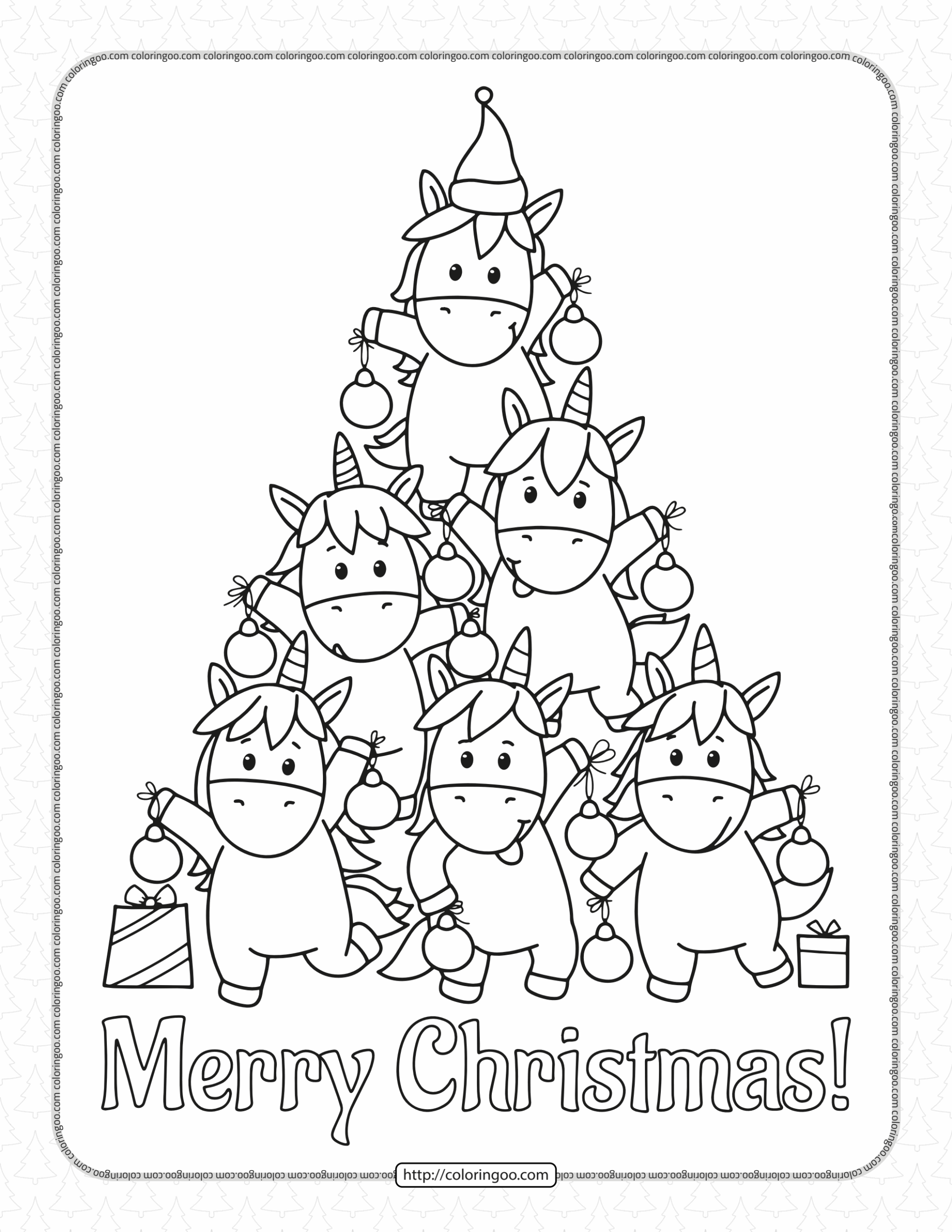 Free Printable Coloring Pages Christmas Trees