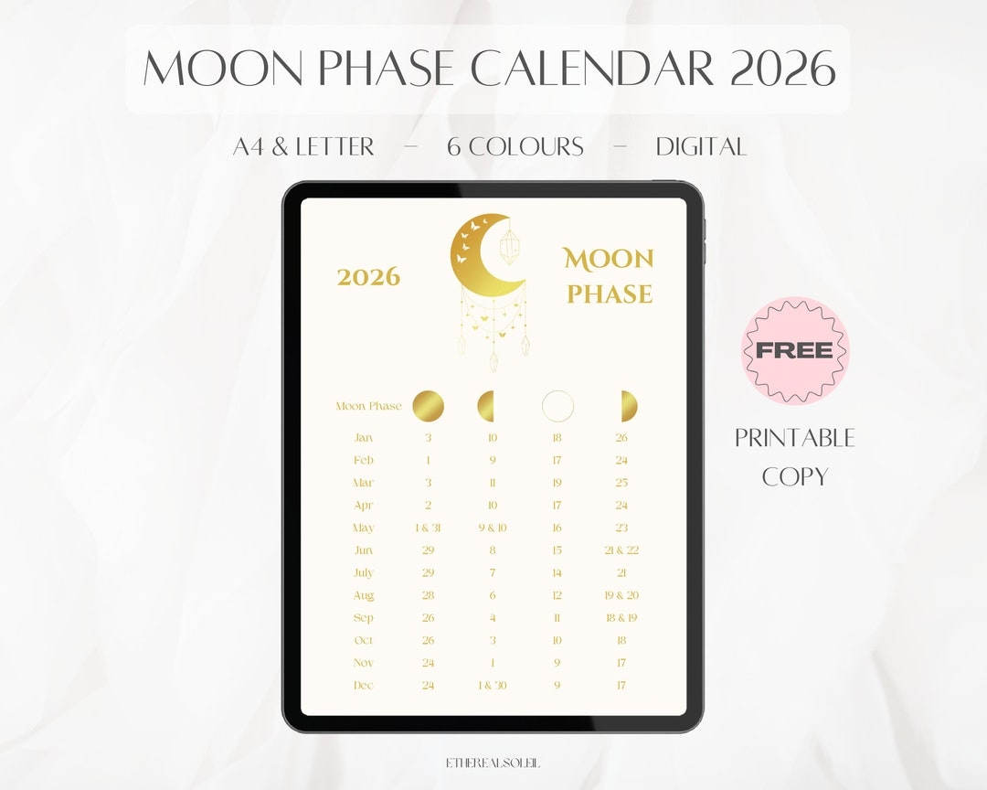 May 2026 Full Moon Calendar