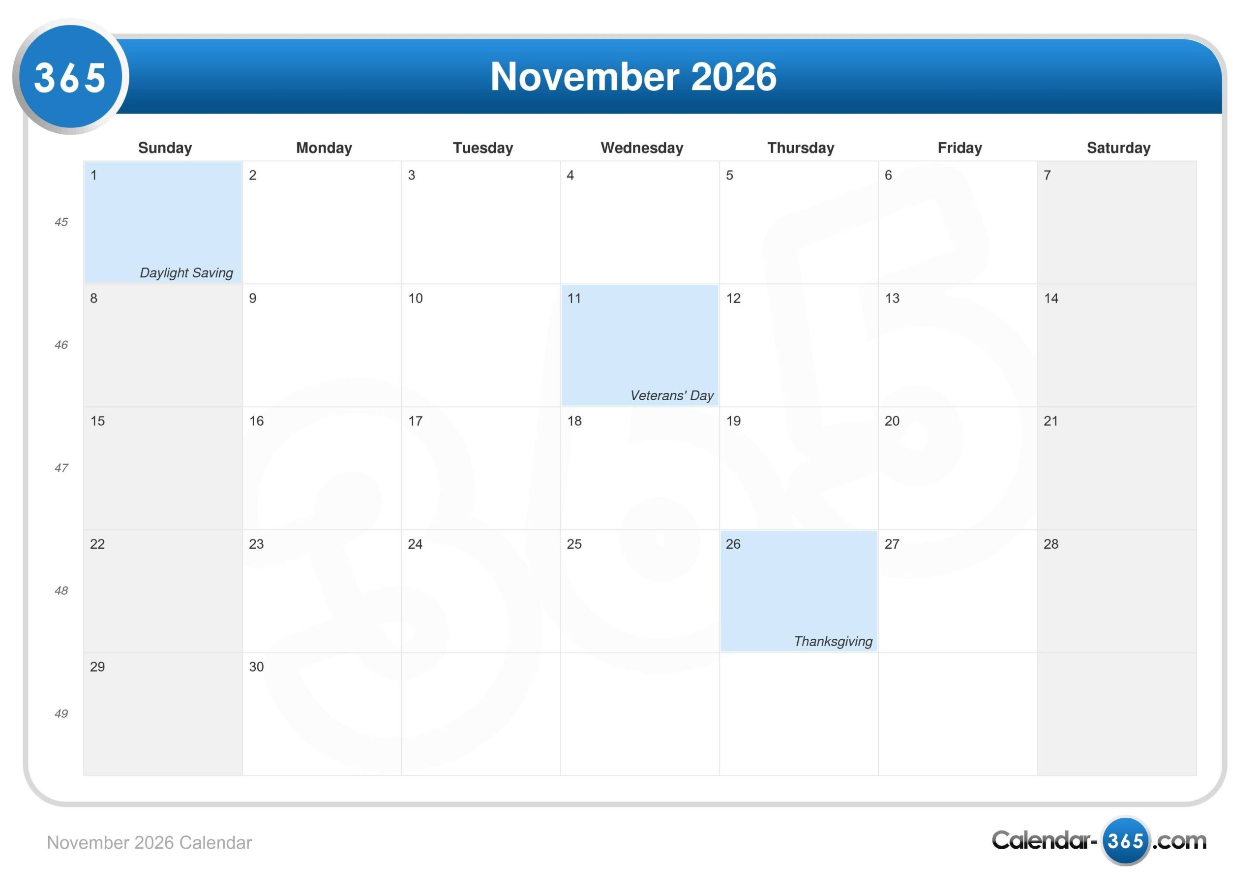November 2023 To May 2026 Calendar