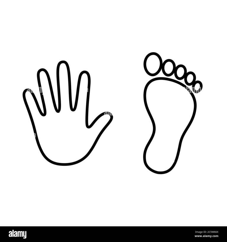 Outline Footprint Black And White Stock Photos U0026 Images Alamy