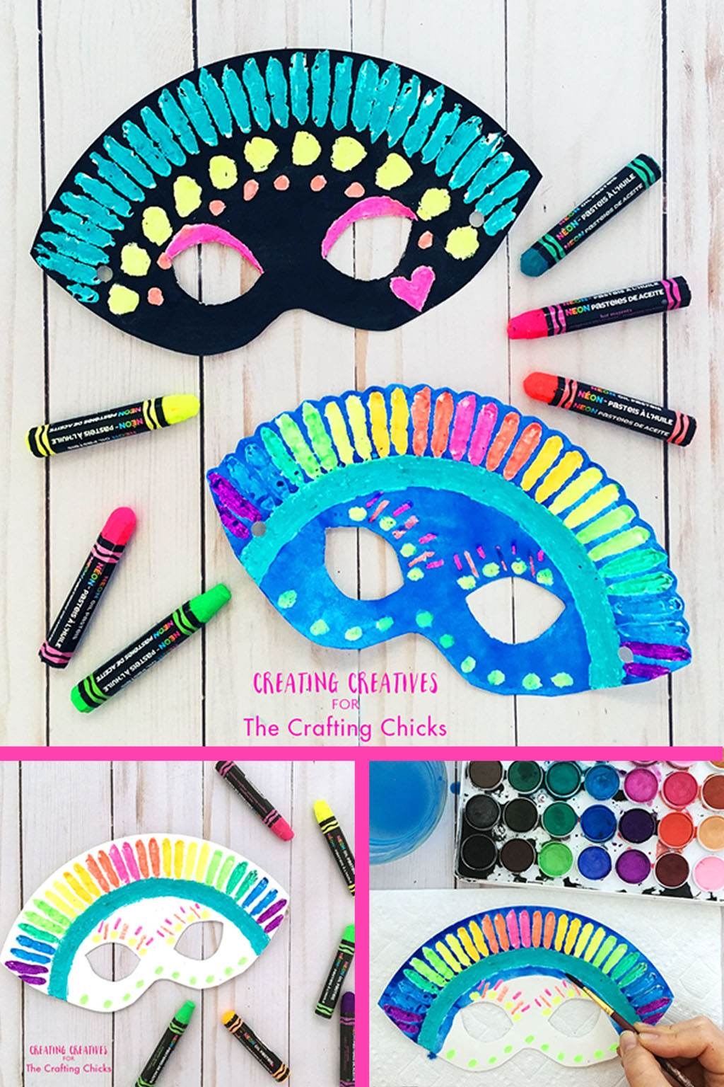 Paper Plate Mask With Free Printable The Crafting Chicks
