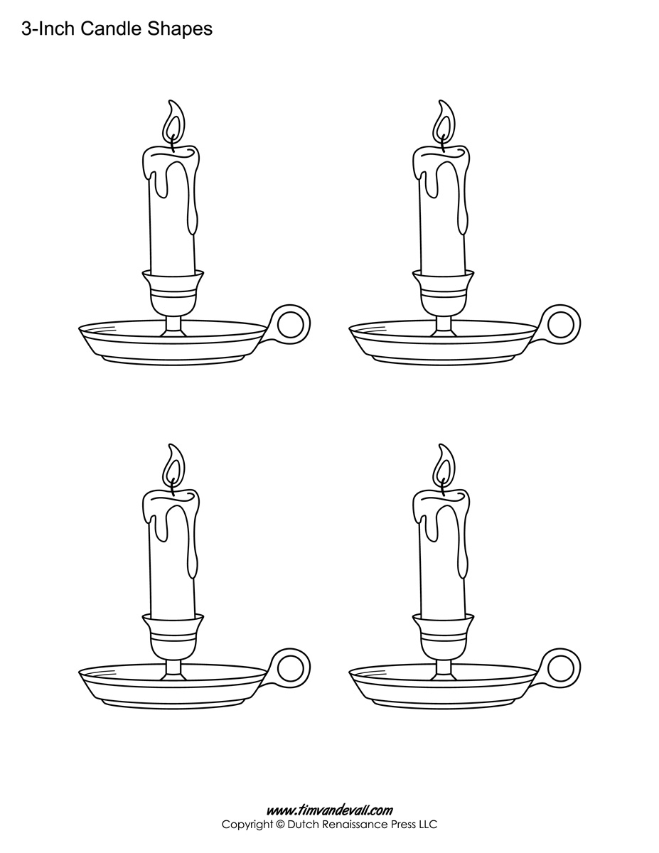 Free Printable Candle Template