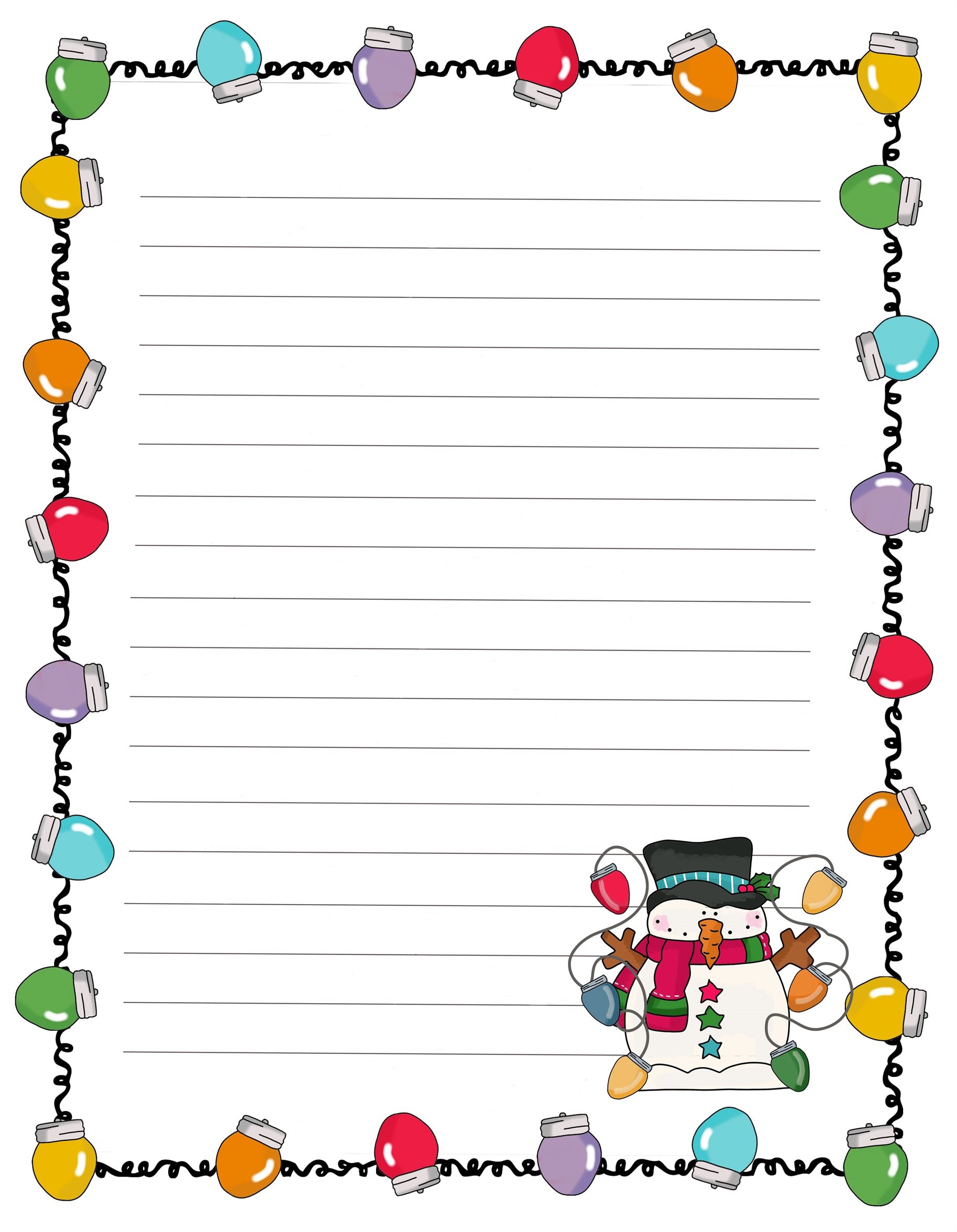 Free Printable Christmas Stationery