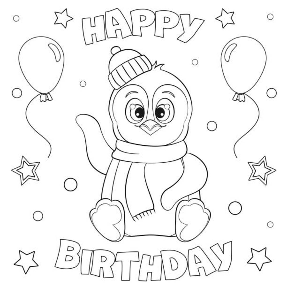 Free Printable Birthday Pictures To Color