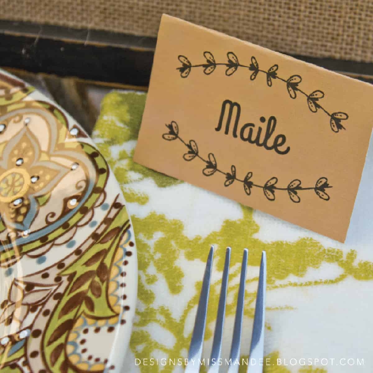 Printable Thanksgiving Place Cards Free Juggling Act Mama