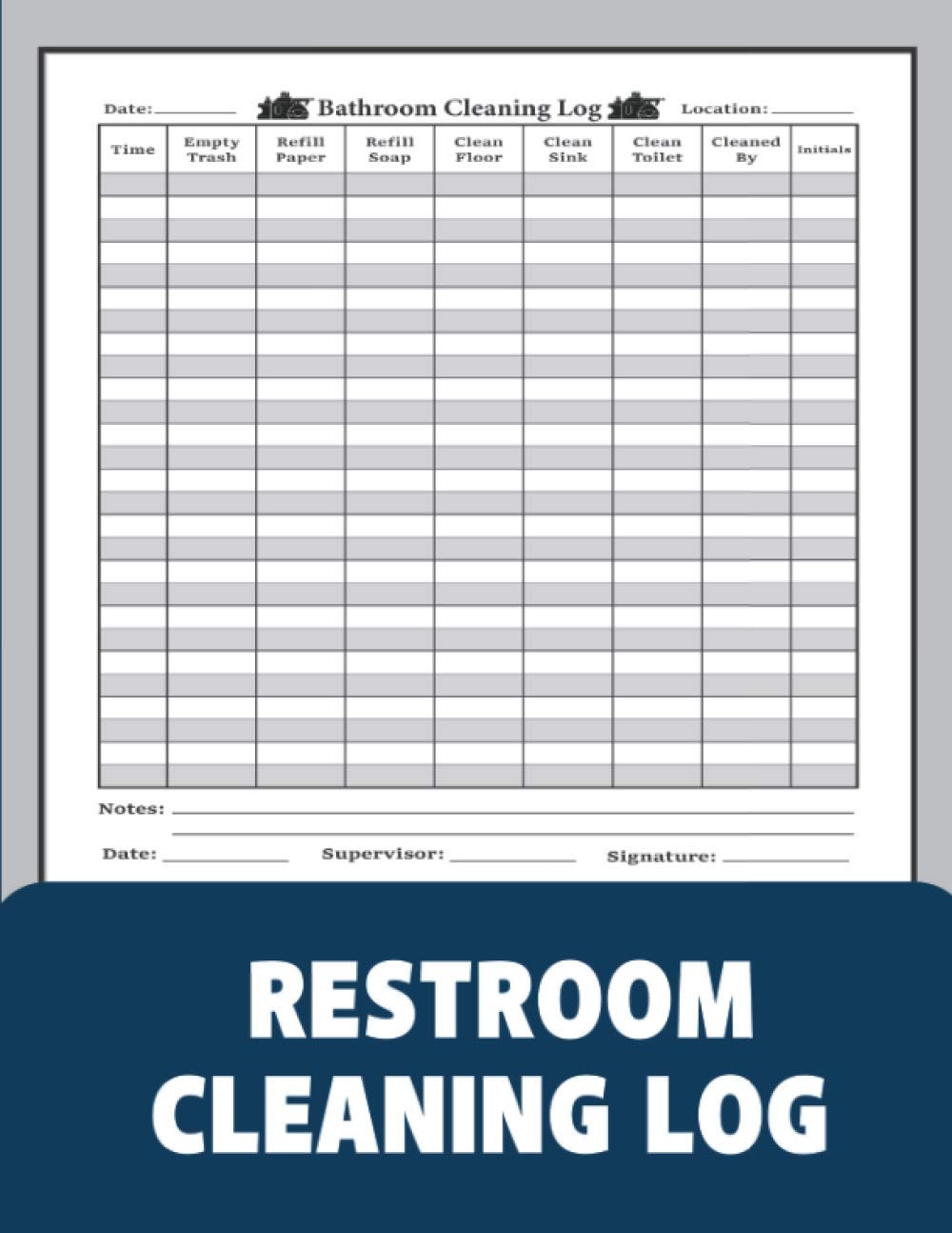 Free Printable Restroom Cleaning Log