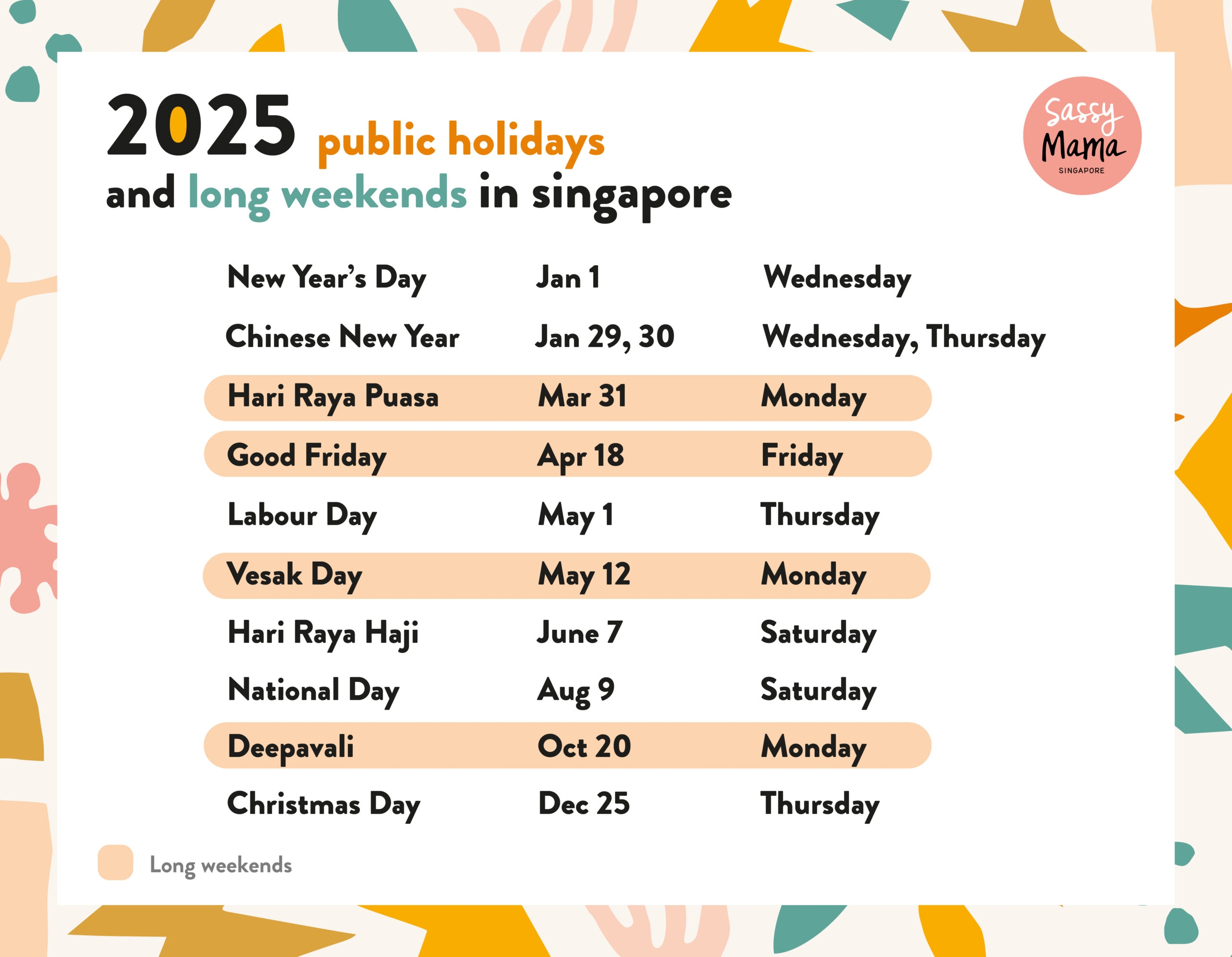 School Holidays 2025 U0026 2026 Public Holidays In Singapore