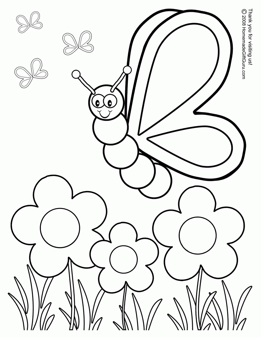 Butterfly Coloring Pages Printable Free
