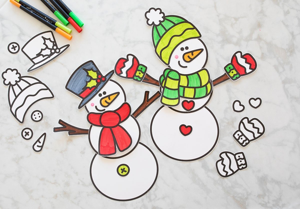 Snowman Free Printable