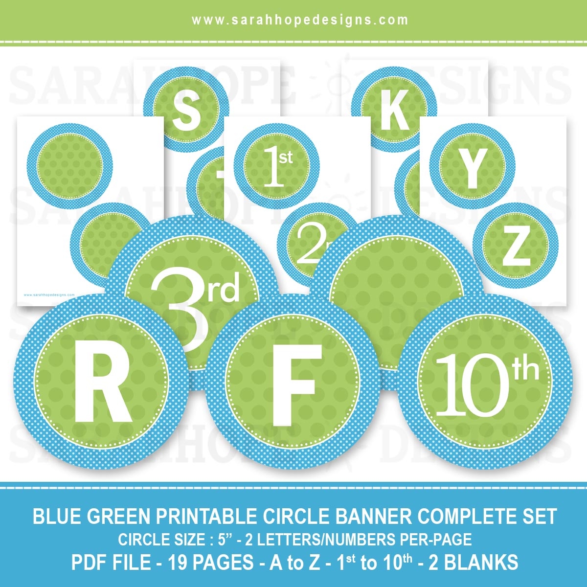 Spell Out Anything With These FREE Alphabet Circle Banners From 