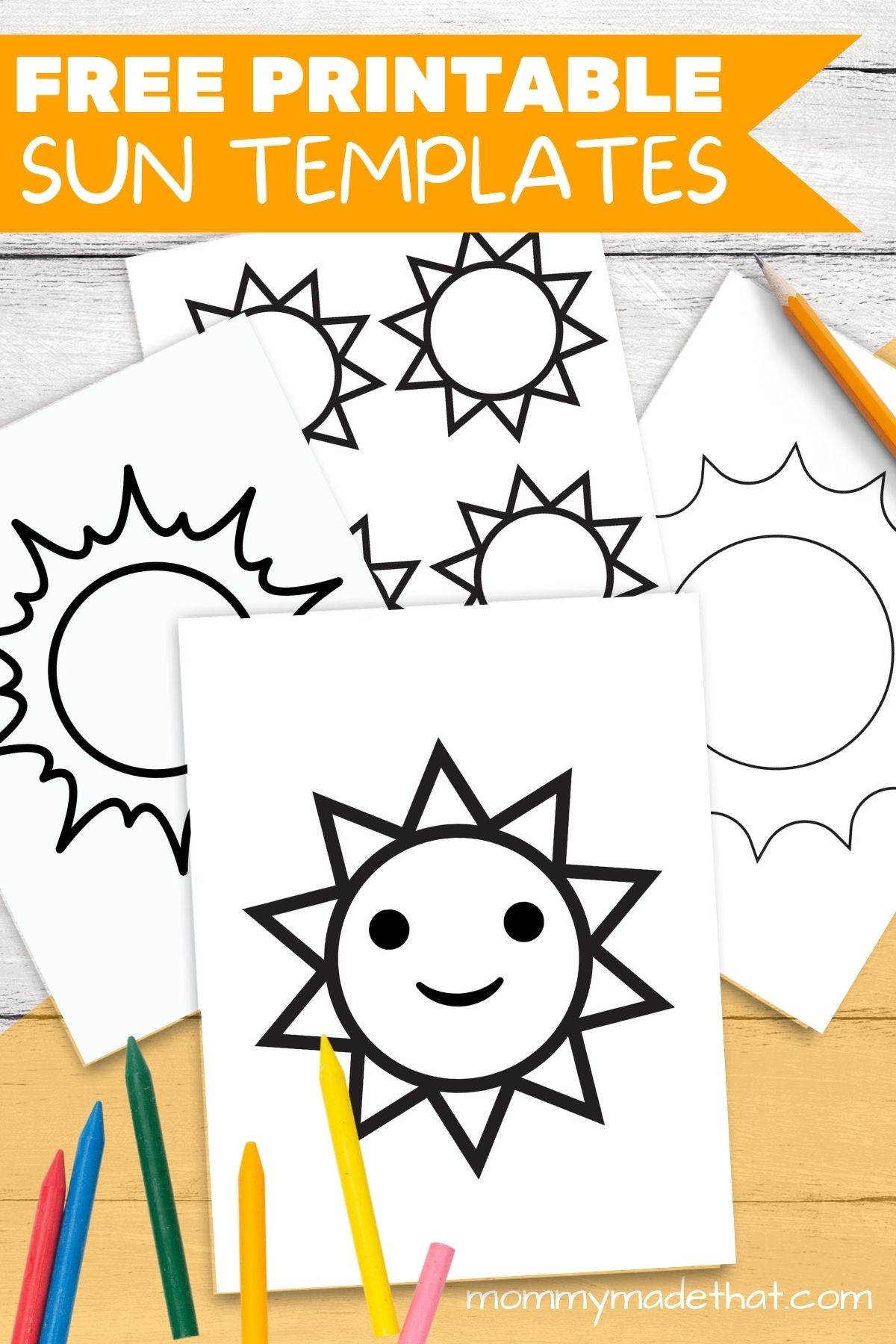 Sun Template Free Printable