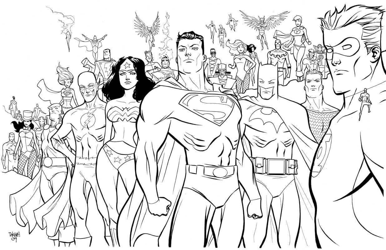Free Superhero Printables Coloring Pages