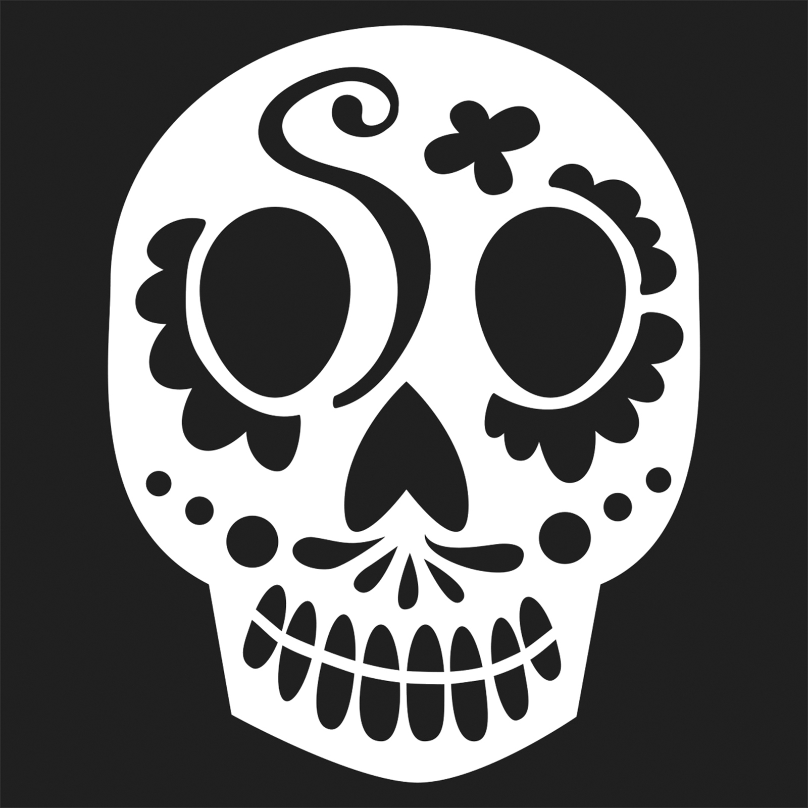 Sugar Skull Template Printable Free
