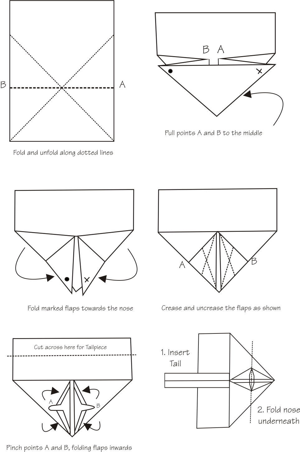 Free Printable Paper Airplane Templates Pdf