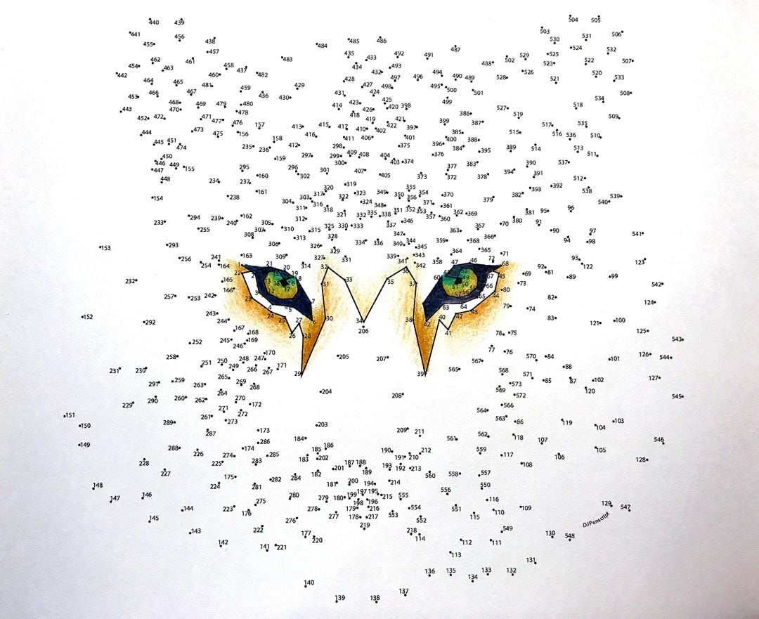 Tiger Extreme Dot To Dot PDF Activity And Coloring Page Etsy 