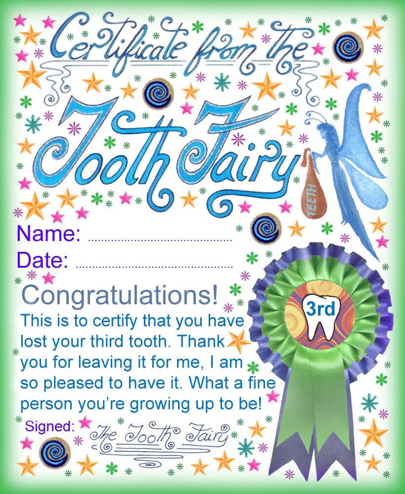 Free Printable Tooth Fairy