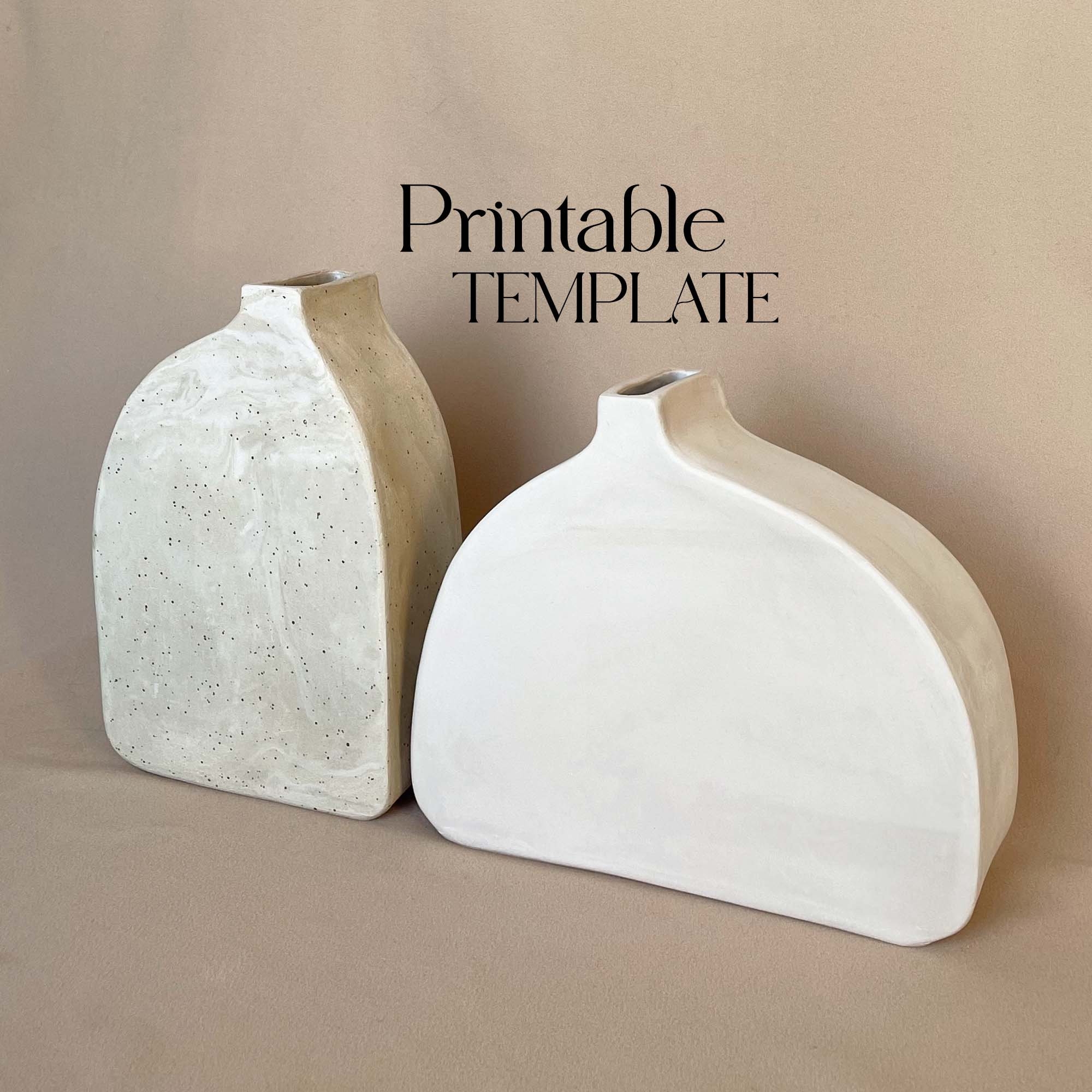 Free Printable Slab Pottery Templates