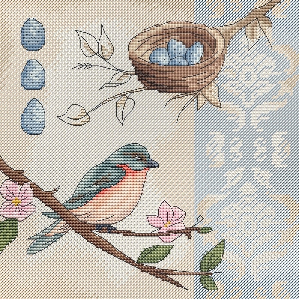 Vintage Print 1 Cross Stitch Pattern