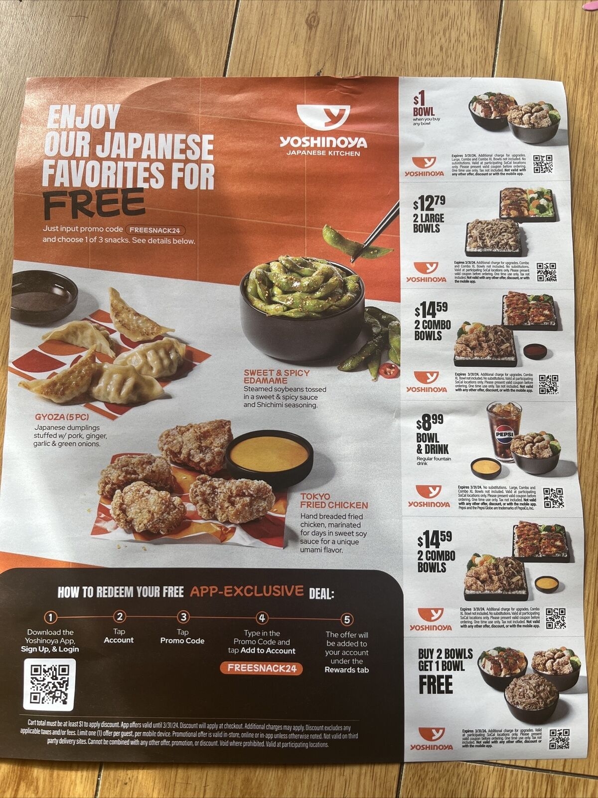 Yoshinoya Coupons Clearance